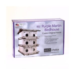 Birds Choice 7" Coates Original Purple Martin Bird House White