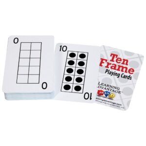 Learning Advantage Ten Frame Playing Cards - 46 Cards