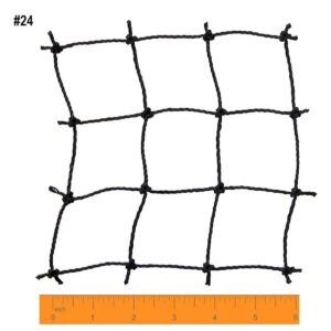 Cimarron Sports Outdoor Twisted and Knotted Training Weather Resistant Baseball Batting Cage Net with 4-Foot Access Door, Black