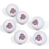 NCAA Ohio State Buckeyes Table Tennis Balls 6pk