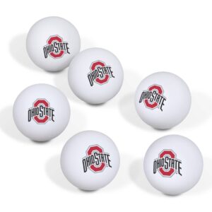 NCAA Ohio State Buckeyes Table Tennis Balls 6pk