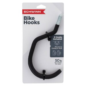 Schwinn Basic Bike Hooks - Black