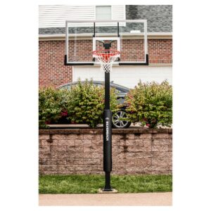 Silverback B5401W In-Ground 54" Glass Basketball Hoop System with Anchor Kit