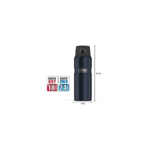 Thermos Stainless King 24 Ounce Drink Bottle, Midnight Blue