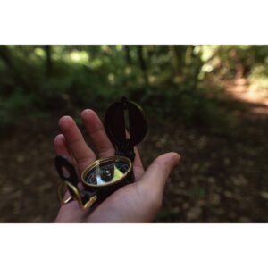 Stansport Metal Lensatic Compass Black