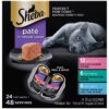 Sheba Perfect Portions Paté In Natural Juices Seafood Premium Wet Cat Food - 2.6oz/24ct Variety Pack