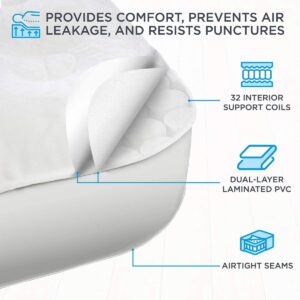 Ivation EZ-Bed 7 in. Thick Twin Size Legs Air Mattress with Inflatable Deflate Defender