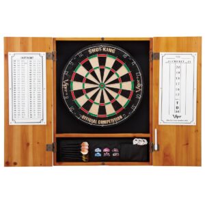 Viper Metropolitan Oak Steel Tip Dartboard Cabinet