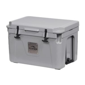 Monoprice Emperor Cooler - 50 Liters - Gray | Securely Sealed, Ideal for The Hottest and Coldest Conditions - Pure Outdoor Collection