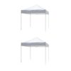 Z-Shade 10 x 10 Foot Lawn Garden & Event Outdoor Portable Canopy, White (2 Pack)