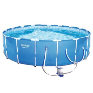 Bestway Steel Pro 12ft x 30in Frame Above Ground Pool Set with Pump and Cover