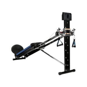 Total Gym XLS Men/Women Universal Total Body Training Foldable Home Gym Workout Machine with Squat Stand, Leg Pull, 2 Ankle Cuffs, and Exercise Chart