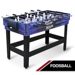 Eastpoint Sports Majik 54 In 4 in 1 Multi Game Combination Table Set w/ Billiards, Hockey, Table Tennis, & Foosball Gaming System for Indoor Game Play