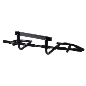 HolaHatha Heavy Duty Door Way Pull Up Bar Chin Up Dip Station for Multiuse Doorway Portable Home Fitness Gym Workout to Build Upper Body Strength