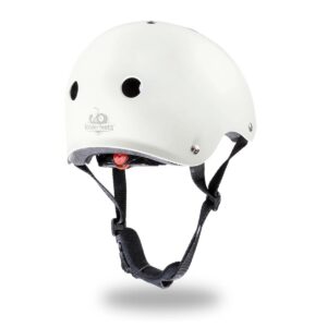 Kinderfeets White Adjustable Toddler and Kids Bike Helmet Bundle with Kinderfeets Coral Tiny Tot PLUS 2-in-1 Balance Trike Tricycle