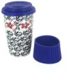 Blue Rose Polish Pottery Scarlett Ivy Travel Coffee Mug