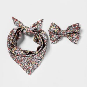 Bowtie Floral Dog and Cat Collar Slide - Boots & Barkley™