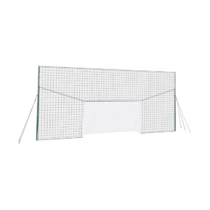 Open Goaaal JX-OGFS1 Adjustable Soccer Practice Net Rebounder Backstop with Training Goal, Standard Size