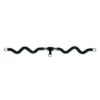 Bodylastics Collapsible Resistance Bands Curl Bar with Custom Molded Rubber Grip, 3 O Rings for Connection, and Carrying Bag, Black