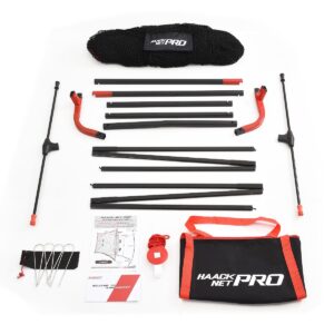 Rukket Sports 3-Piece Home Golf Swing Training Aid Kit with 9 x 7-Foot Net, Floating Hitting Target & Convenient Carry Bag
