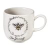 Evergreen Ceramic Cup 12oz Bee Sayings Be Yourself
