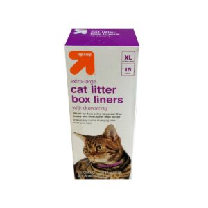 Cat Litter Box Drawstring Liners - XL - 1.18mil - up & up™