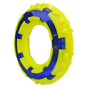 NERF TPR LED Spike Ring Dog Toy - Green/Blue - 6"