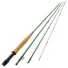 Redington 596-4 VICE 5 Line Weight 9.5 Foot 4 Piece Lightweight Carbon Fiber Fly Fishing Rod with Storage Carry Tube, Green