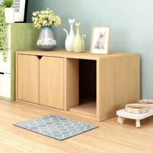 Way Basics Eco Cat Litter Box Enclosure - Natural Wood Grain