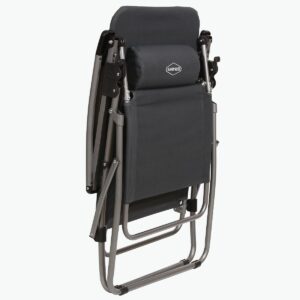 Kamp-Rite KAMPAC079 Outdoor Furniture Camping Beach Patio Sports Anti Gravity Folding Reclining Chair, Gray