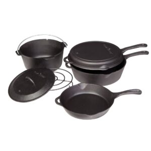 Camp Chef 6pc Cast Iron Set - Black