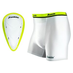 Franklin Sports Youth Compression Short with Cup - L/XL