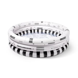 Minnidip Cabana Stripe Kiddie Pool - Black/White