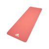 Adidas ADYG-10100PK Universal Exercise Roll Up Slip Resistant Fitness Pilates and Yoga Mat, 8mm Thick, Glow Pink