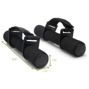 Mind Reader Set of 2 Soft Hand Weights with Detachable Straps, 1.1 pounds