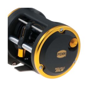 Penn SQL20LW Squall Levelwind Lightweight Saltwater Fish Trolling Fishing Reel, Black & Gold