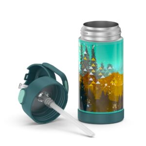 Thermos 12oz FUNtainer Water Bottle with Bail Handle - Evergreen Trees