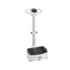 Hurtle HURVBTR63 Standing Oscillating Vibration Platform Full Body Exercise and Fitness Machine Home Workout Trainer with Adjustable Settings, White