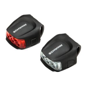 Schwinn Quick Wrap Bike Lights 5 LED – Black