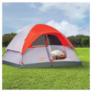 Coleman Flatwoods II 6-Person Dome Tent - Gray/Red