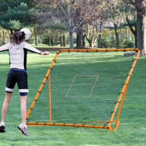 EZ Goal 6 x 6 Ft Folding Lacrosse Rebounder Ball Pitch Bounce Back Practice Net