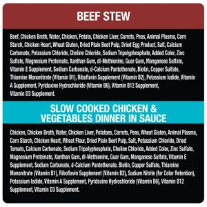 Cesar Home Delights Beef Stew & Chicken & Vegetables Dinner Wet Dog Food - 3.5oz/12ct Variety Pack