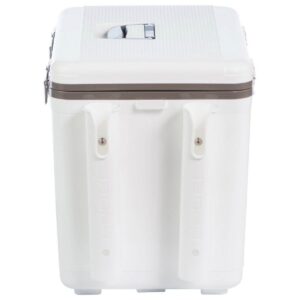 Engel Coolers 30 Quart 48 Can Lightweight Insulated Mobile Cooler Drybox, White
