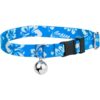 Country Brook Petz® Blue Hawaiian Cat Collar