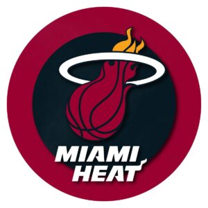 NBA Miami Heat Billiard Cue Rack with Mirror