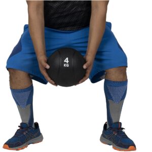 Mind Reader Medicine Ball, Black, 4 kg/8.8 lb.