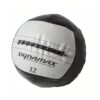 Dynamax 12 Pound 14 Inch Diameter Stout I Exercise Weight Training Toning Medicine Ball for Home Gym Core Workout, Gray and Black