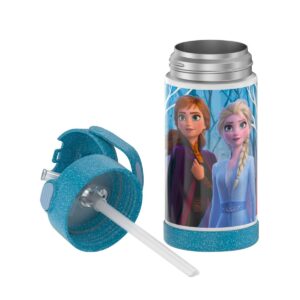 Thermos Frozen 2 12oz FUNtainer Water Bottle with Bail Handle - Blue Glitter