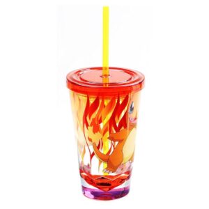 Just Funky Pokemon Charmander Diamond Bottom 16oz Carnival Cup
