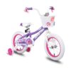 Joystar Petal 16 Inch Kids Toddler Pedal Bike Bicycle with Training Wheels, Rubber Air Tires, and Coaster Brakes, for Ages 4 to 7